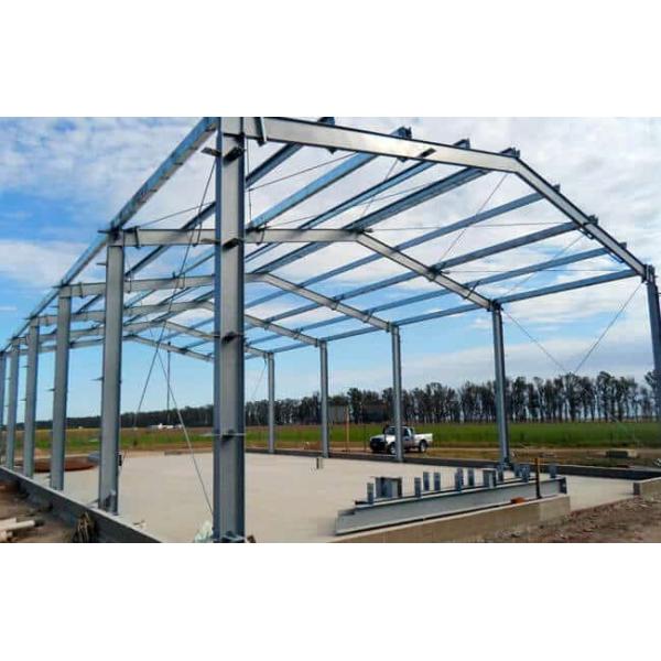 Q355 Q235 Prefab Metal Garage Light Frame Steel Construction