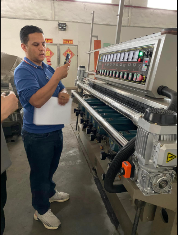 21kW Glass Edge Beveling Machine Easy Operate ISO RoHS Certified