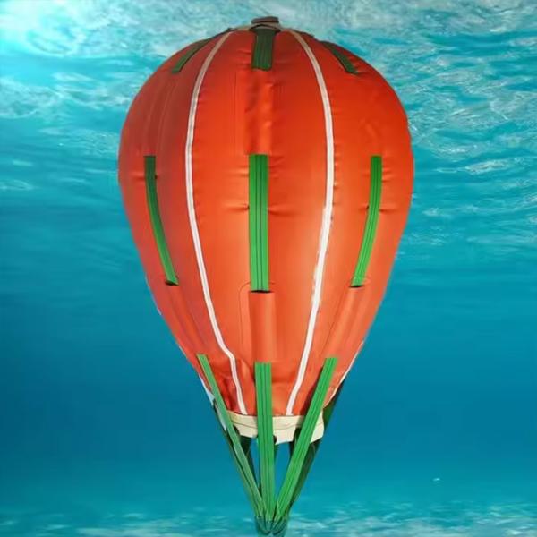 Parachute Air Lift Bags With Underwater Open Bottom For Underwater Geotechnical Surveys
