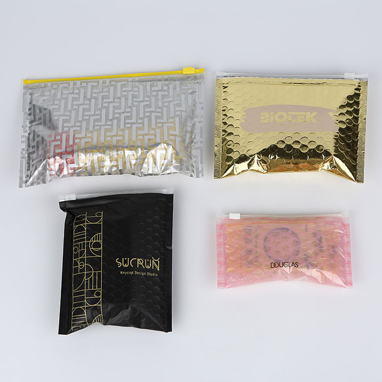 Zipper bubble bag, transparent bubble bag, cosmetic and accessory packaging, anti-drop protective bag