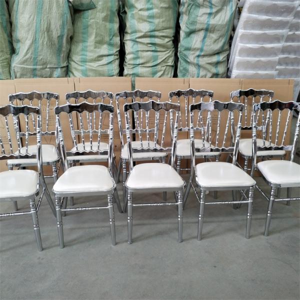 Luxury Metal Wedding Party Chair For Events Durable Napoleon Decor