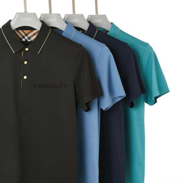 Special Design Anti-pilling Ultra Seamless Custom Shirt Polo Logo Label Embroidery Soft Cotton Short Sleeve Polo T-shirt