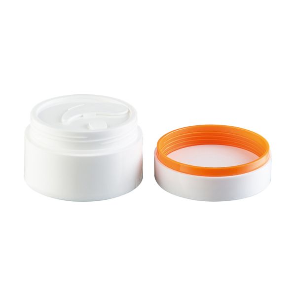 Wholesale Food-Grade PP Plastic Cream Jar with Leak-proof Seal and Customizable Colors for Cosmetic Cream