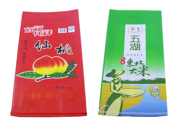 Bopp Laminated 25Kg PP Woven Packaging Bags , PP Sack For Rice