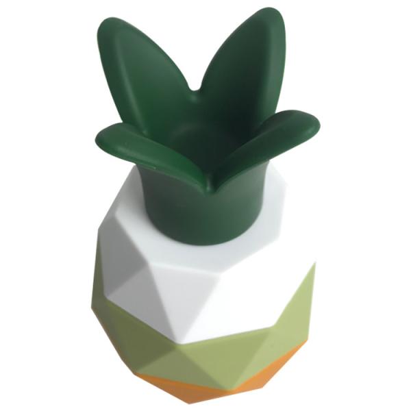 Customized Children'S Educational Toy 5pcs Pineapple BPA Free Silicone Stacking Toy