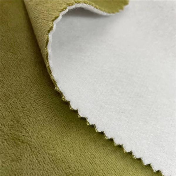 100% Polyester Bonded Sofa Knitted Soft Brushed Fabric 330gsm 150cm water proof,oil proof and stain proof Finish
