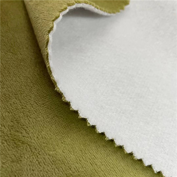 Софа скрепленная 100% полиэстер связала мягкий почищенный щеткой финиш тефлона ткани 330gsm 150cm