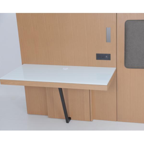 King Headboard With Two Attached Nightstands