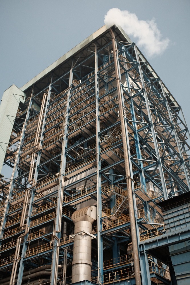 32 Years Power Plant Steel Structure ASTM High Temp Resistant Metal Frame Buildings