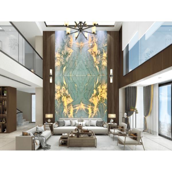 Italy Alpine White Marble Luxury Stone Book-match Background Feature Wall Luxurious Flooring Stone