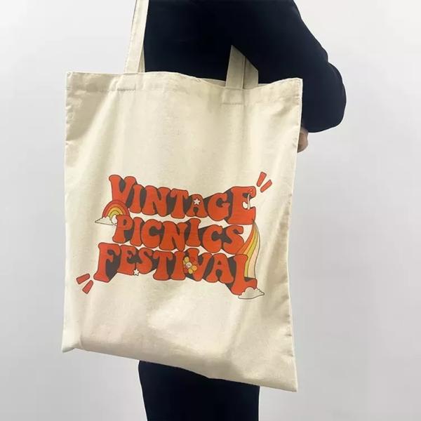 Reusable Recycle Natural Color Simple Printing Pencil Bag Customized with Performance