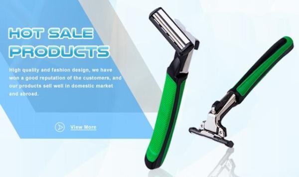 Face Shaving Men'S Disposable Razors With Twin Blades Open Type Blade Design
