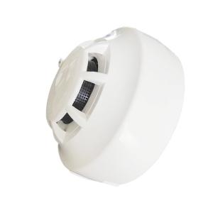 Detector de fumo de 4 fios branco DC12V DC24V Detector de fumo de alarme de inc