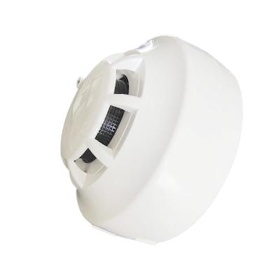White 4 Wire Smoke Detector DC12V DC24V Fire Alarm Smoke Detector With Relay Output