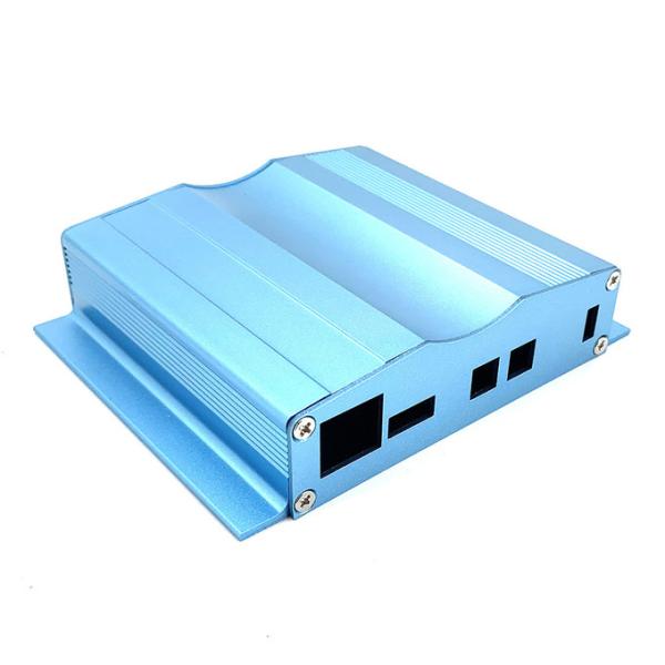 Blue Sand Blast CNC Aluminum Enclosure For Electronics Anti Rust