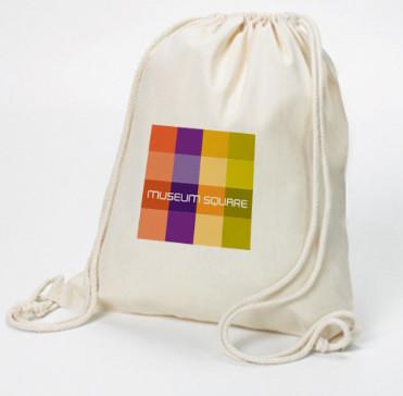 Colored Cotton Tote, Colored Cotton Cinch Bag Black Cotton Shopper,Book Bag,Craft Tote,Eco-friendly Bag,Giveaway Bag,Swa
