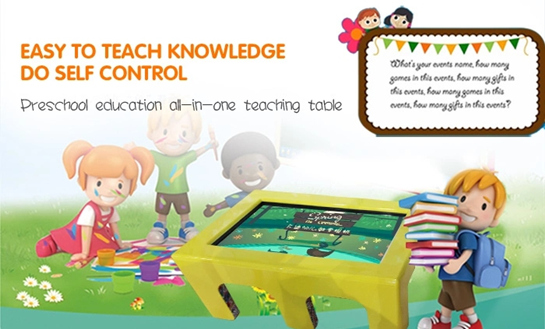 Kids Multi Touch Screen Table LCD 43 Inch FHD Interactive Waterproof