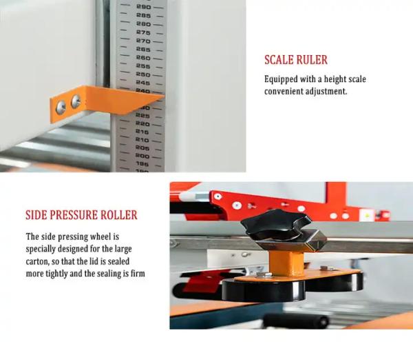 Bottom Tape Carton Sealing Tape Machine Customizable For Corrugated Box