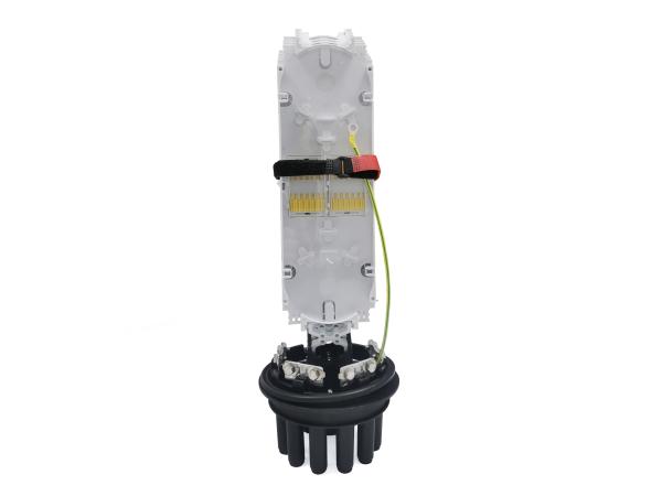 144 Cores Dome Fiber Optic Splice Cable Closure IP68 Heat Shrinkable Seal With Air Valves For Outdoor Underground
