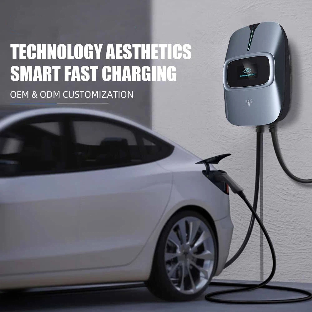 High-Capacity 22kW AC Fast Charger Station 3 Phase Type 2 Socket Smart Load Balancing System Secure Public Parking EVSE Unit