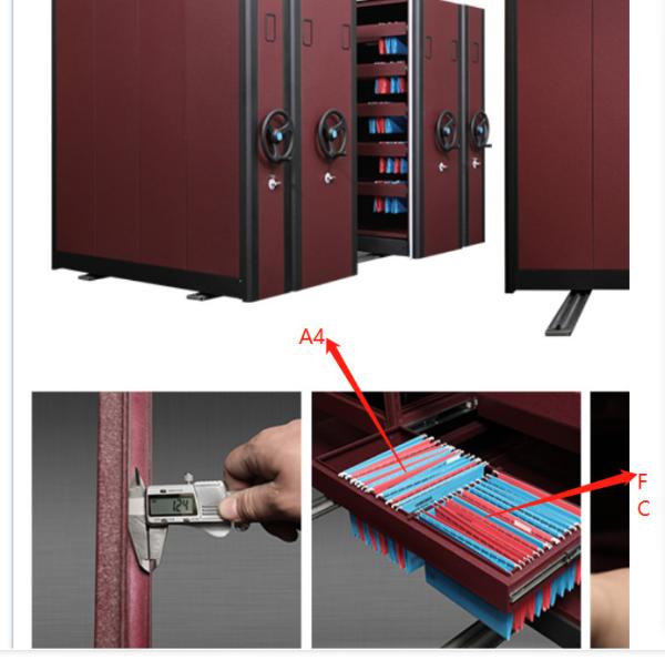 Knock Down Structure Hanging Folders Mobile Archive System Unfolded