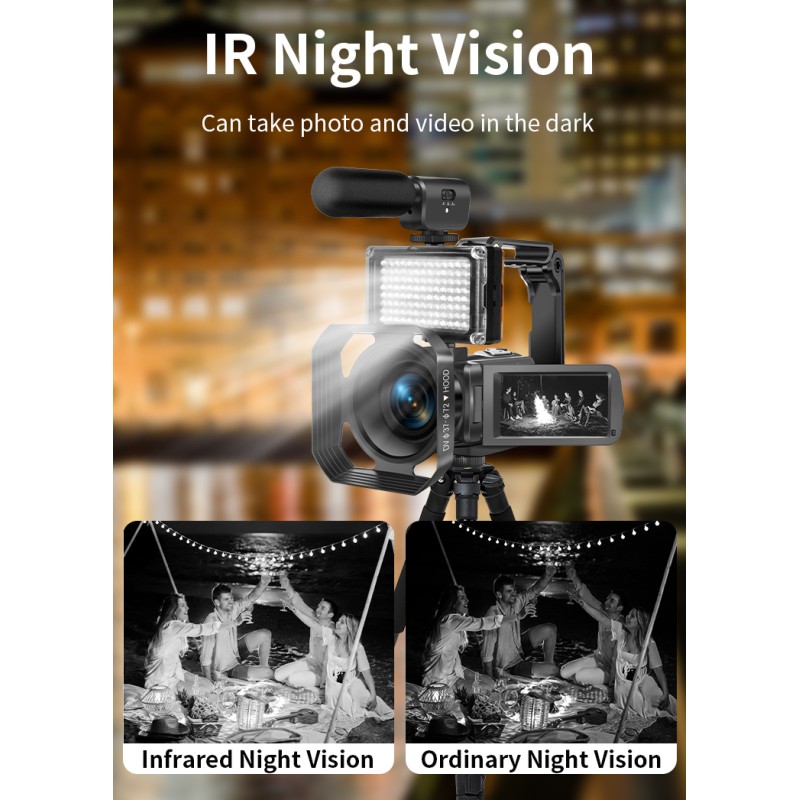 Newest Hot Sale Good Quality 8K 96MP Professional Video Camera with 18X Zoom Anti-Shake WiFi Ideal for Vloggers Photographers
