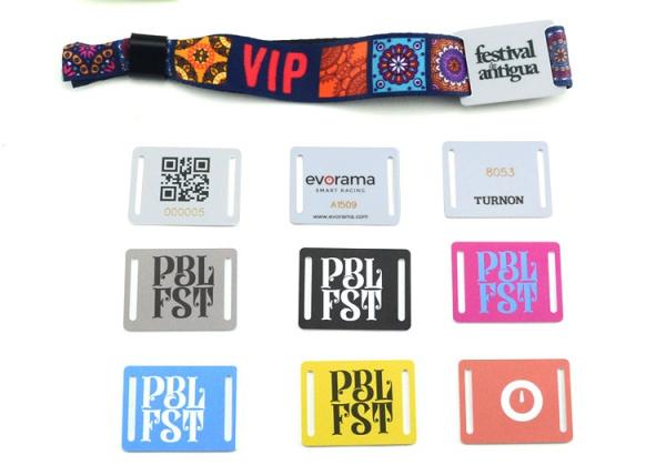 Full Color F08 1K RFID Fabric Wristband Sporting Events Music Festivals NFC Parties Ticket Bracelet For Cashless Event