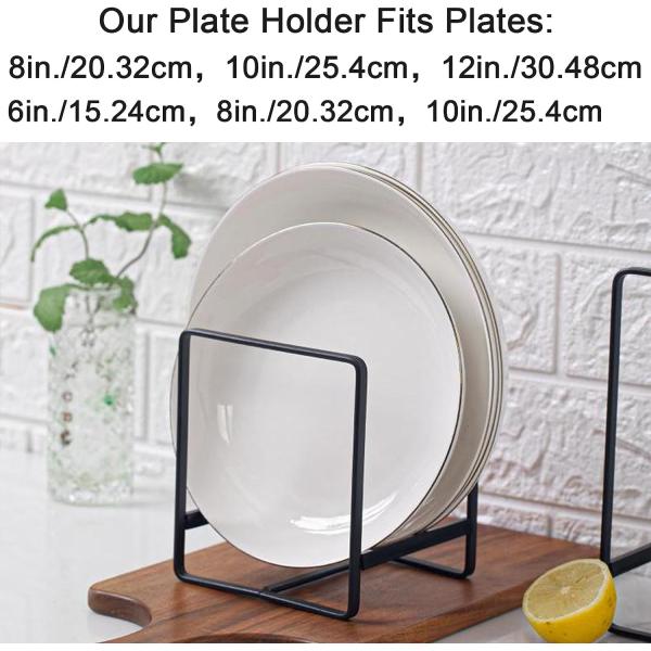 Металлический организатор посуды для кухонной стойки Черный Белый 6,4 L x 4,5 W x 7,9 H дюйма