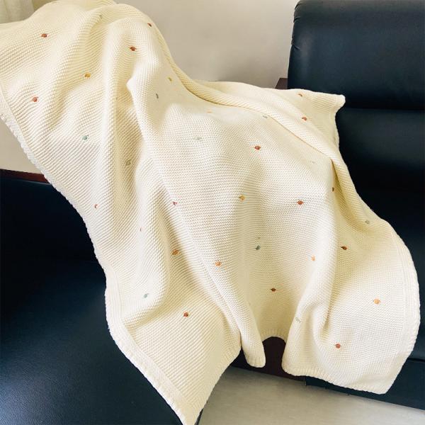 Instagram Style Minimalist Knitted Blanket Camping Blanket 95% Cotton
