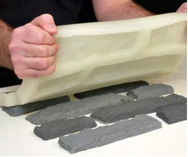 Manual de bricolaje para la fabricación de compuestos de dos partes de caucho de uretano líquido para moldes de piedra de hormigón sin disolvente