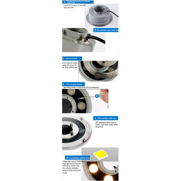 LED Fountain light underwater light waterscape light waterproof spot light colorful landscape light