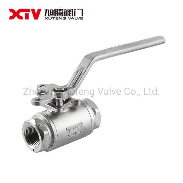 NPT Industrial Threaded 2PC Ball Valve Full Bore e Redução de Bore para preços competitivos