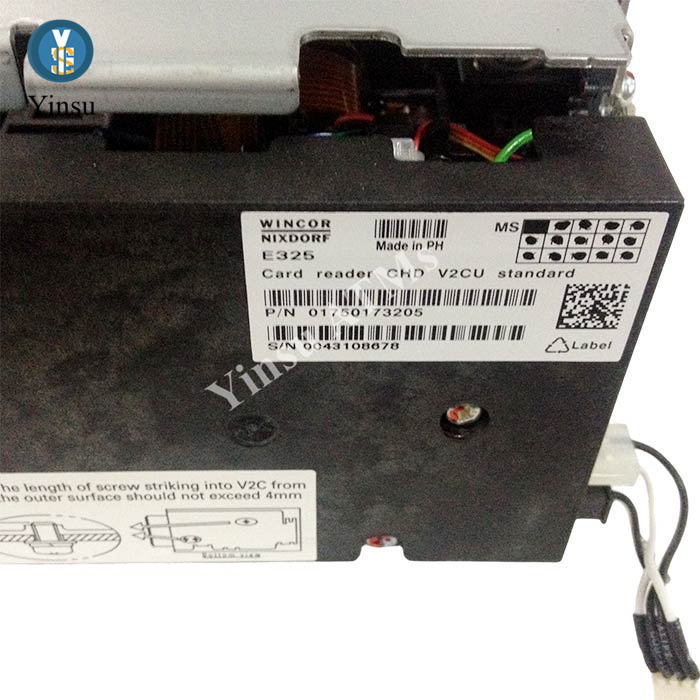 01750173205 ATM Parts Wincor Nixdorf V2CU Card Reader 1750173205 