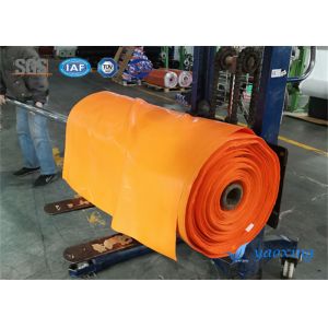 Оранжевая силиконовая резина покрыла ткань стеклоткани используемую в огнеупорном гибком соединении