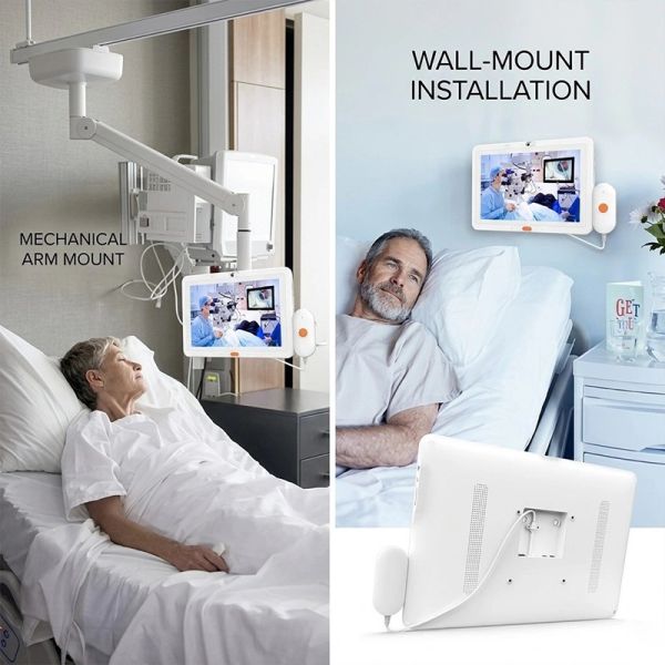 Hospital Bedside Information Tablet with Camera and Privacy Protection