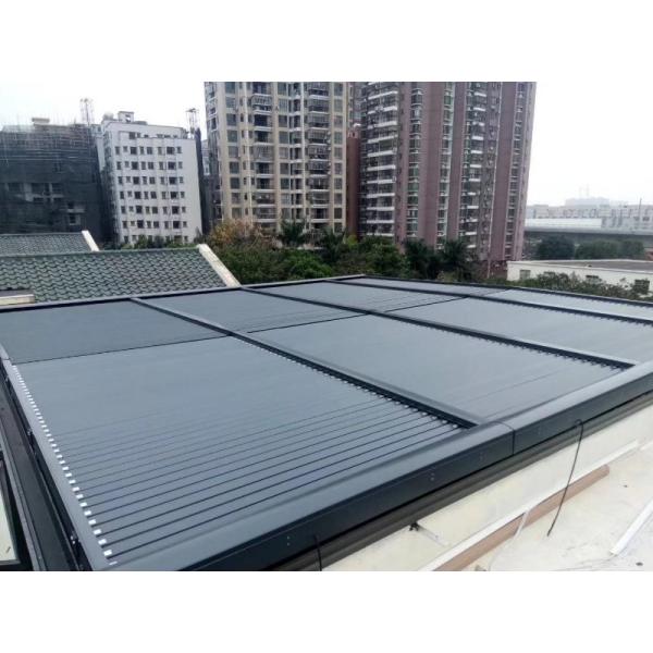 Управление Солнца алюминиевых Retractable Louvered систем крыши SKS90 архитектурноакустическое