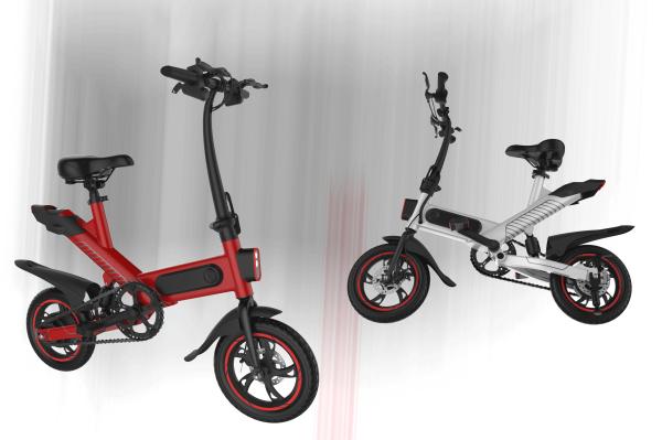 Ergonomics Design Electric Assist Bike , Long Range Lightweight Foldable Bike