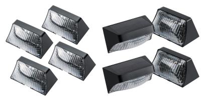 A parede solar resistente UV da paisagem ilumina lâmpadas brilhantes do triângulo