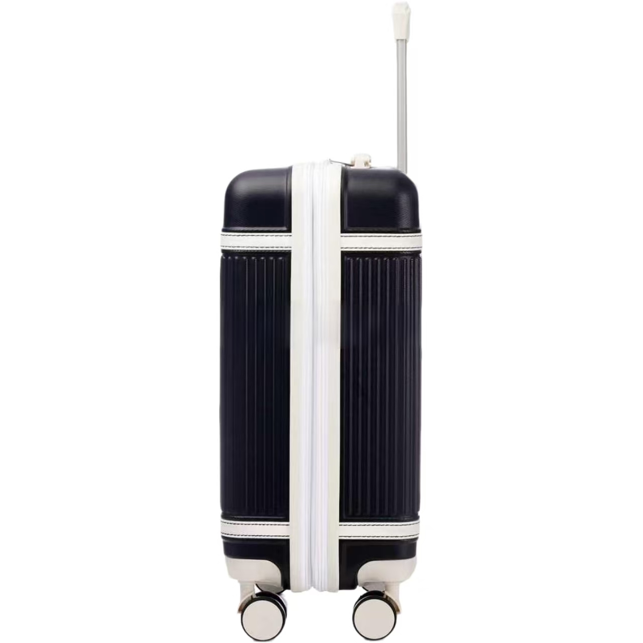 Unisex Large Capacity Expandable ABS Leather Trolley Suitcase Hot Sale Unisex Travel Luggage with Spinner Wheels