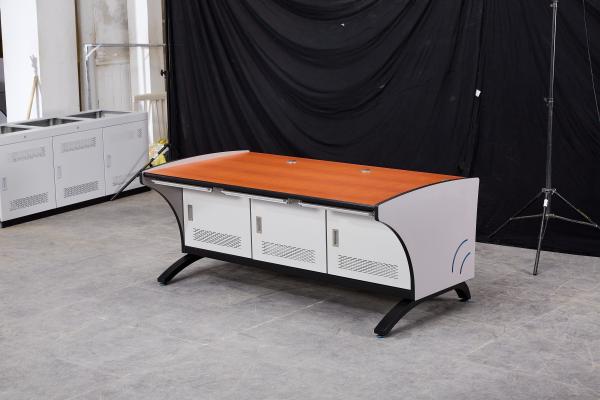 Industrial Control Room Wood Surface Three Person Operating Table with Easy Assemble