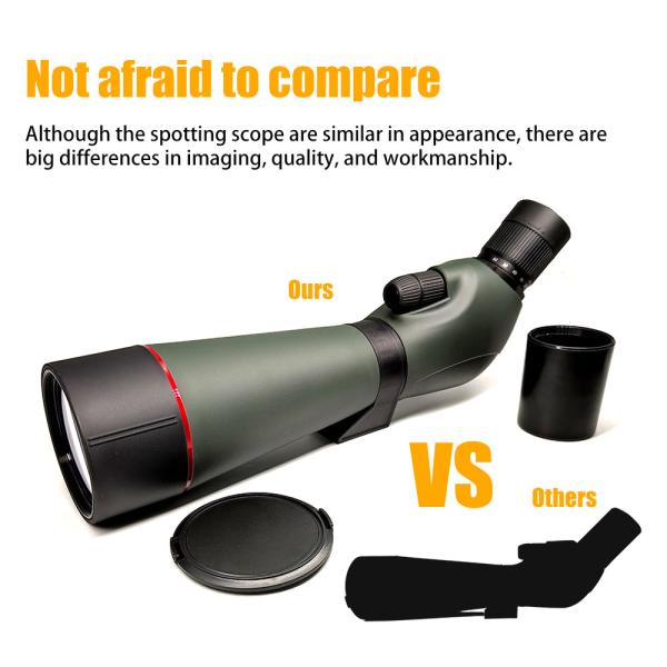 20-60x80 Wildlife Scenery Waterproof Birding Spotting Scope With Tripod