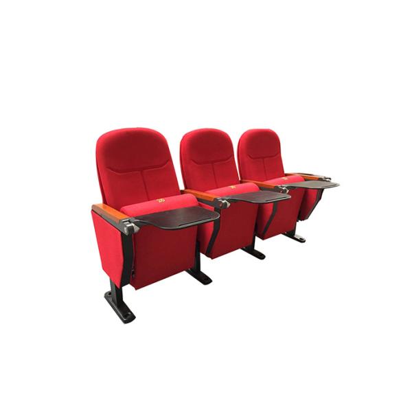 Fireproof 3 Seater Public Theater Seating With PP Cup Holder