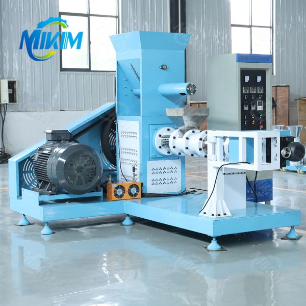 Dry Floating Fish Feed Pellet Processing Line 200kg/H-6000kg/H Animal Pet Cat Dog Food Making Extruder Machine