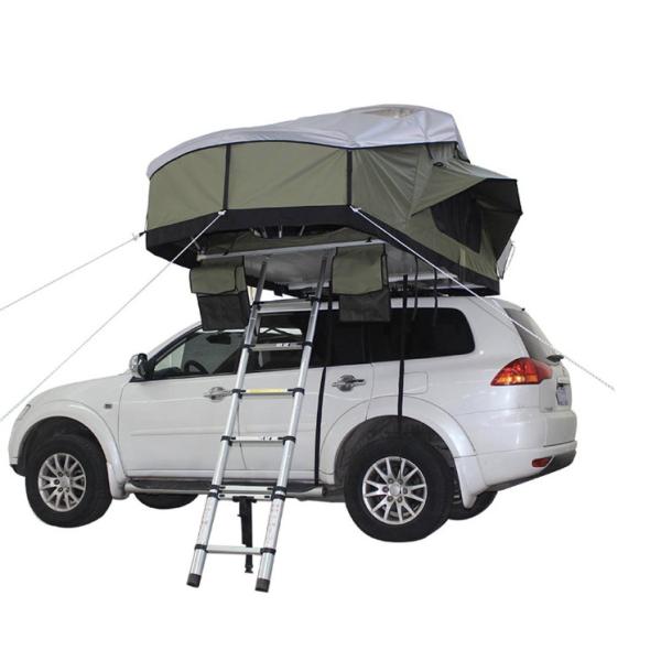 Waterproof Light Blocking Roof Top Tent With Fabric Softshell