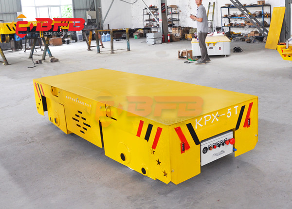 Remolque plano eléctrico del poder de batería de Kpx-50t para el transporte del taller