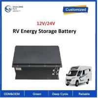 CLF OEM ODM Personalizado 24V RV Camping Boat Navio Bateria de lítio Packs LiFePO4 Energia solar 12V 24V 48V 400/600/800Ah