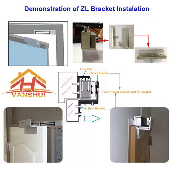 Зл сформировало замки кронштейна металла электромагнитные для раздвижных дверей 150кг/270кг/300кг/500кг