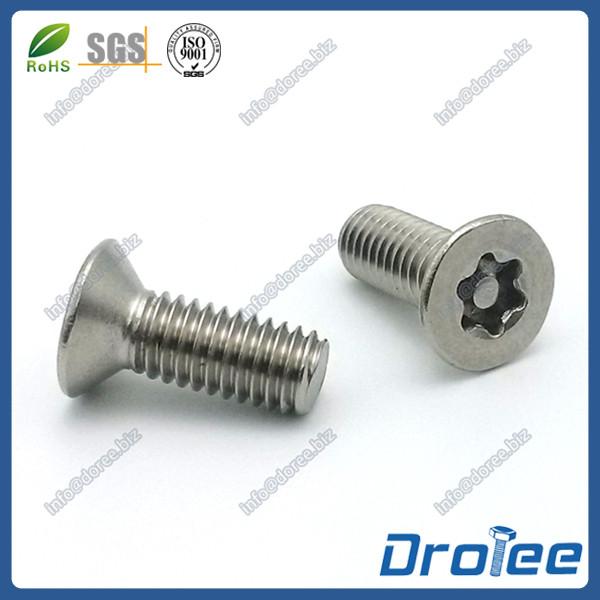 Stainless Steel Flat Head Torx Security Screws