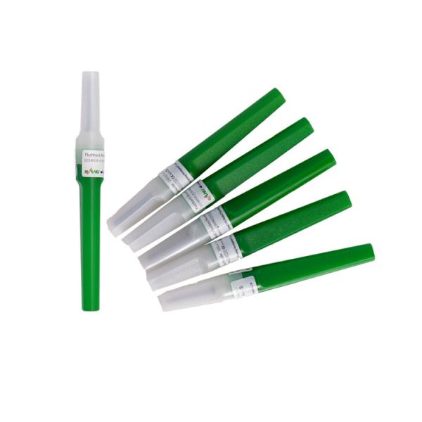 11/4 Blood Collection Needles Flashback Vacuum Green Color 21G 0.8x31mm