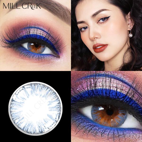 Cosmetic Tinted Daily Contact Lenses Mystic Blue Color Contact Lenses